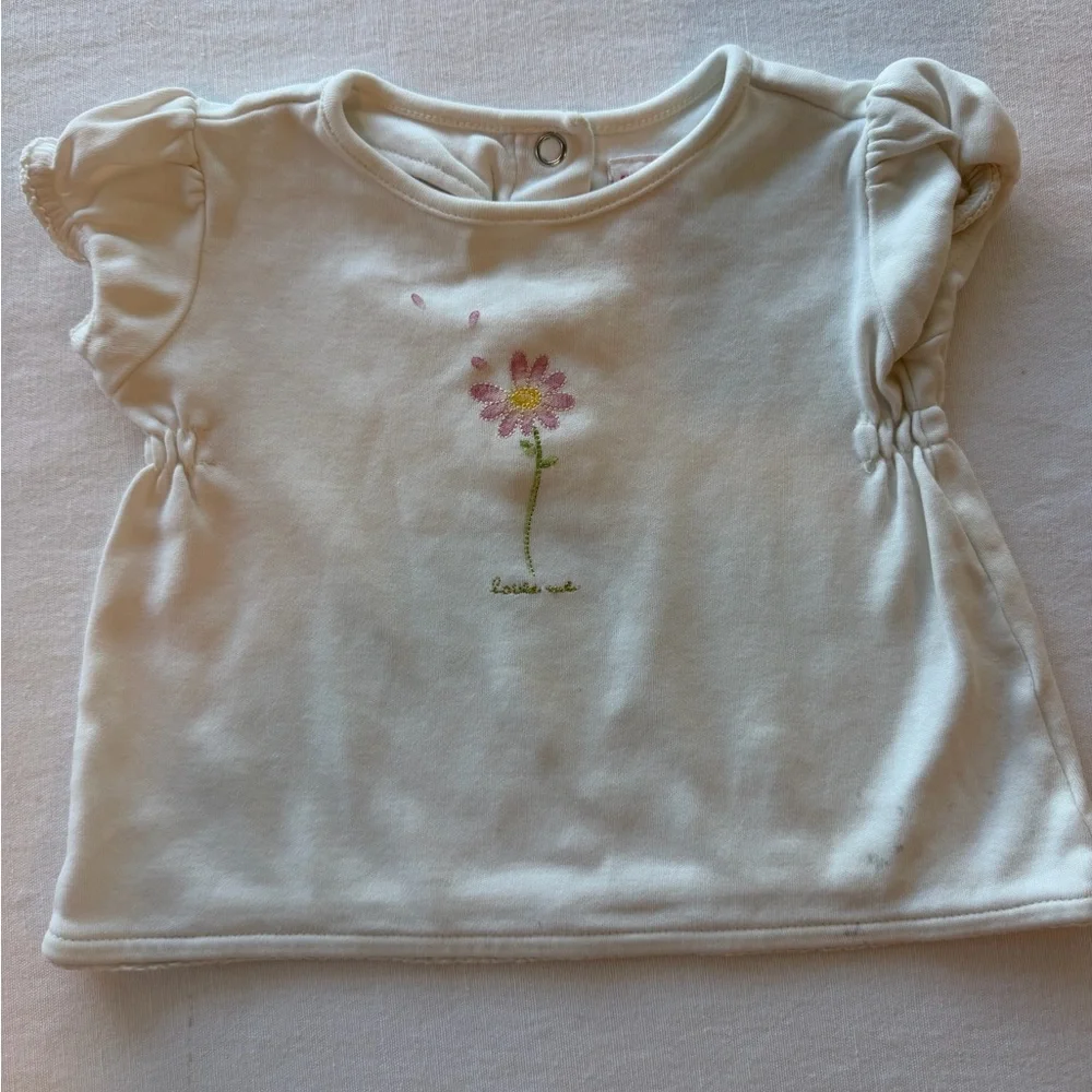Gymboree Spring Florals Pink Pants and 2 Tops Vintage 3-6 6-12 months